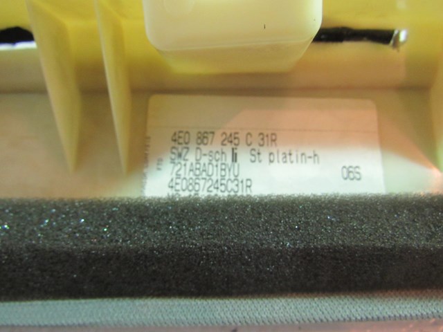 2004 Audi A8L Rear LH Driver D Pillar Trim 4E0 867 245 C