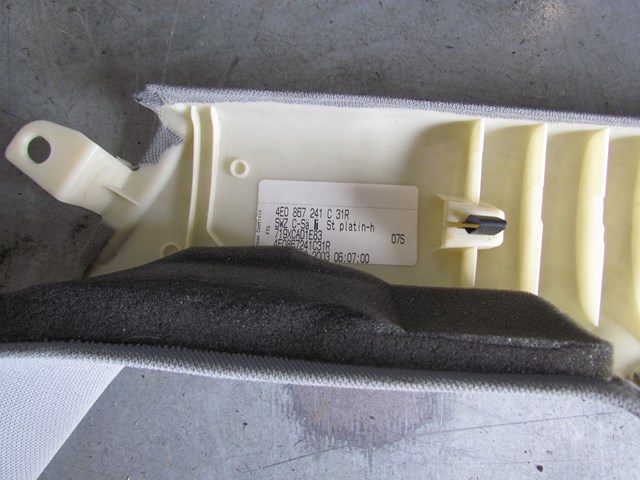 2004 Audi A8L LH C Pillar Trim Panel 4E0 867 241 C
