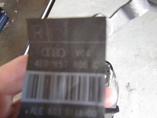 2004 Audi A8L Rear RH Passenger Seat Belt 4E0 857 806 C