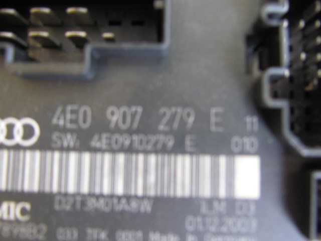 2004 Audi A8L On Board Info Comfort Control Module 4e0 907 279 e