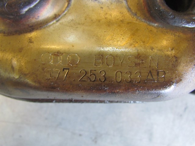 2004 Audi A8L D3 LH Driver Exhaust Manifold 077 253 033 AB