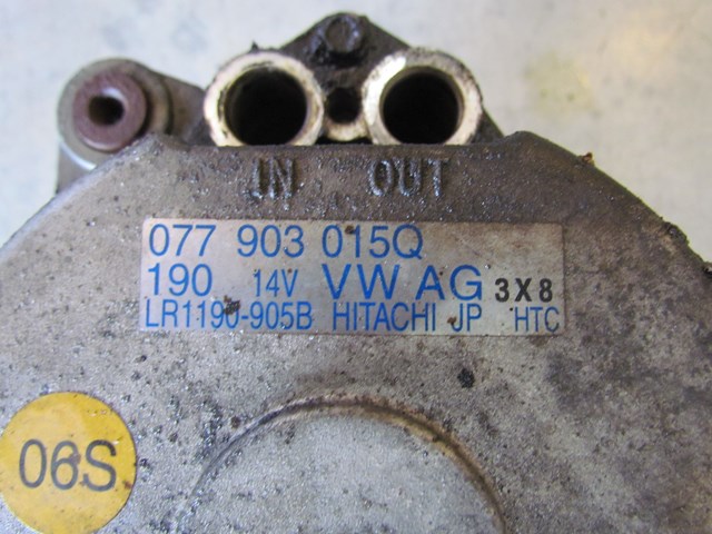 2004 2005 2006 Audi A8L D3 Alternator 077 903 015Q