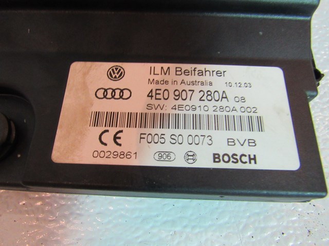2004 Audi A8L On Board Power Supply Module ILM 4E0 907 280A