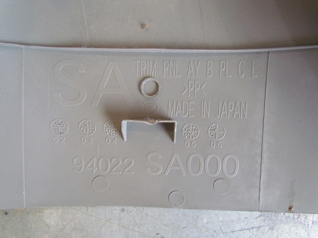 2007 Subaru Forester RH Lower B Pillar Trim c