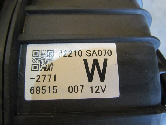 2007 Subaru Forester Blower Motor Assy 72210 SA070