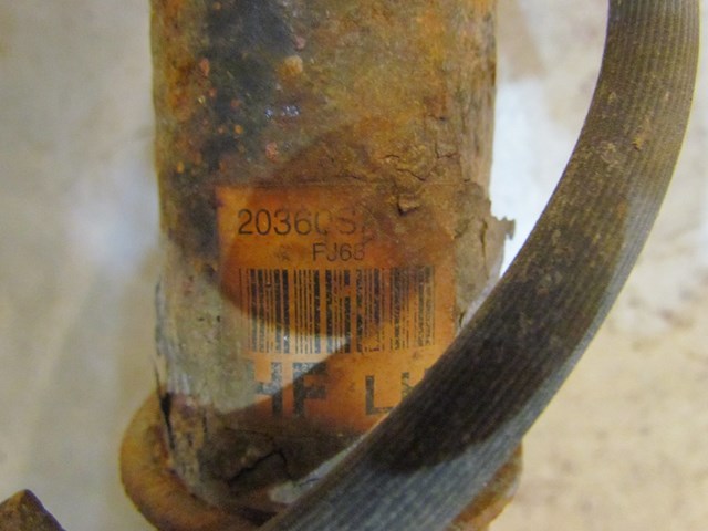 2007 Subaru Forester Rear LH Driver Strut