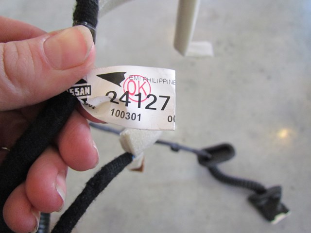 2011 Infiniti M37 Rear LH Driver Door Wiring 24127 1MA1A