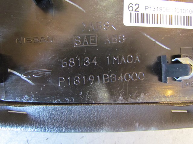 2011 Infiniti M37 RH Center Console Lower Trim Panel 68134 1MA0A