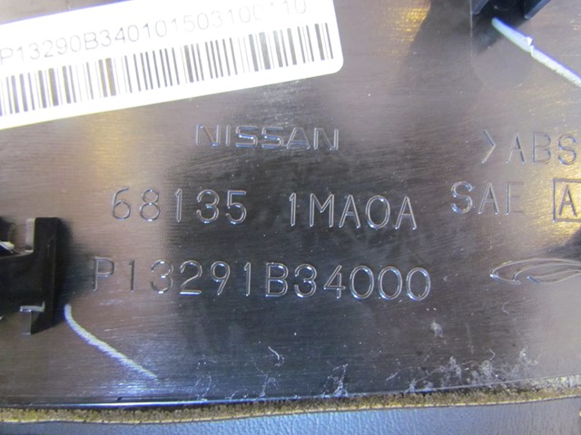 2011 Infiniti M37 LH Center Console Lower Trim Panel 68135 1MA0A