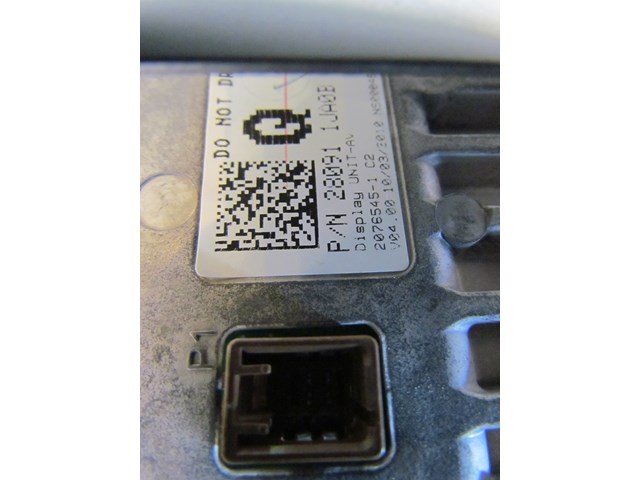 2011 Infiniti M37 Navigation Display Screen 28091 1JA0B