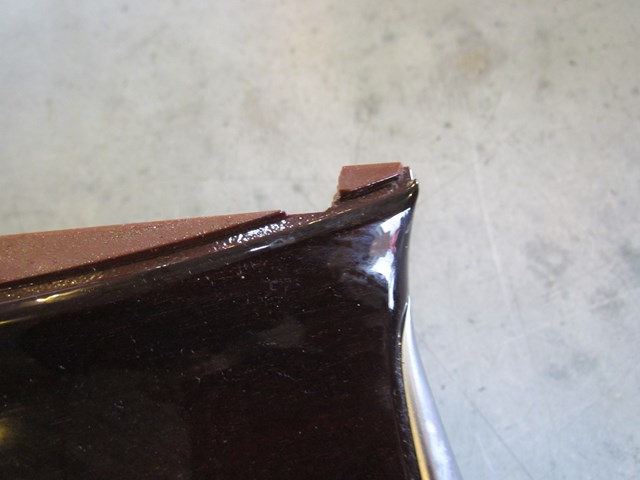 2011 Infiniti M37x Center Console Wood Grain Trim Section