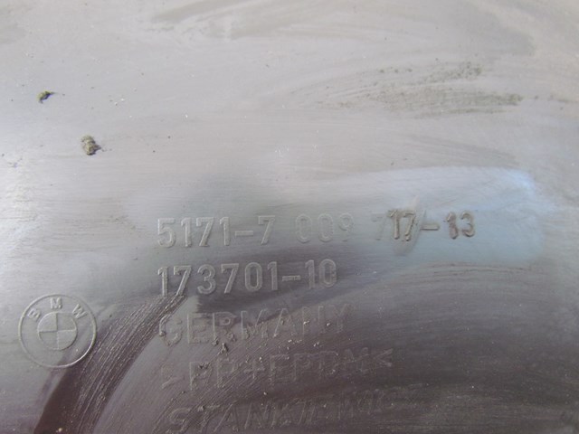 2007 BMW M6 Convertible Rear LH Fender Liner 5171700971713