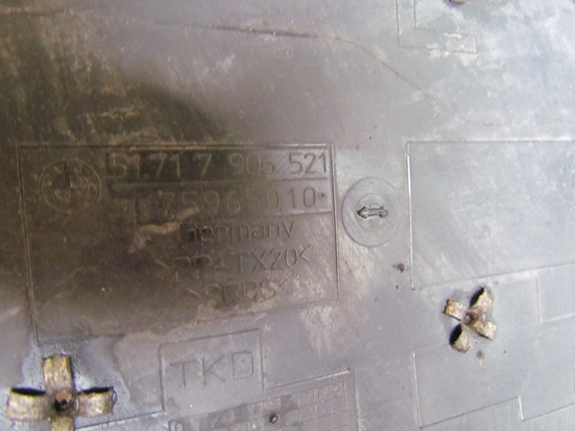 2007 BMW M6 Convertible LH Steering Gear Cover 51717906521  TORN