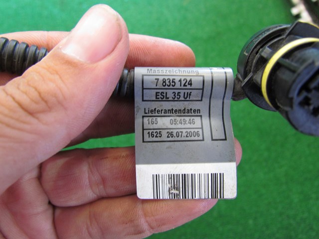 2007 BMW M6 E63 Body Wire Harness 