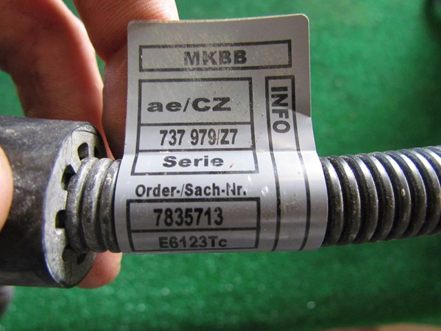 2007 BMW M6 E63 Ground Wire 7835713 Wiring