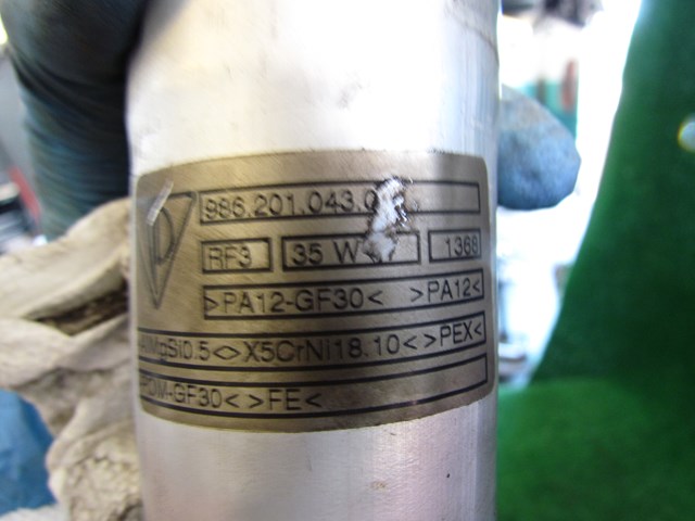 1998 Porsche Boxster Fuel Filler Neck & Gas Cap 986.201.043.03