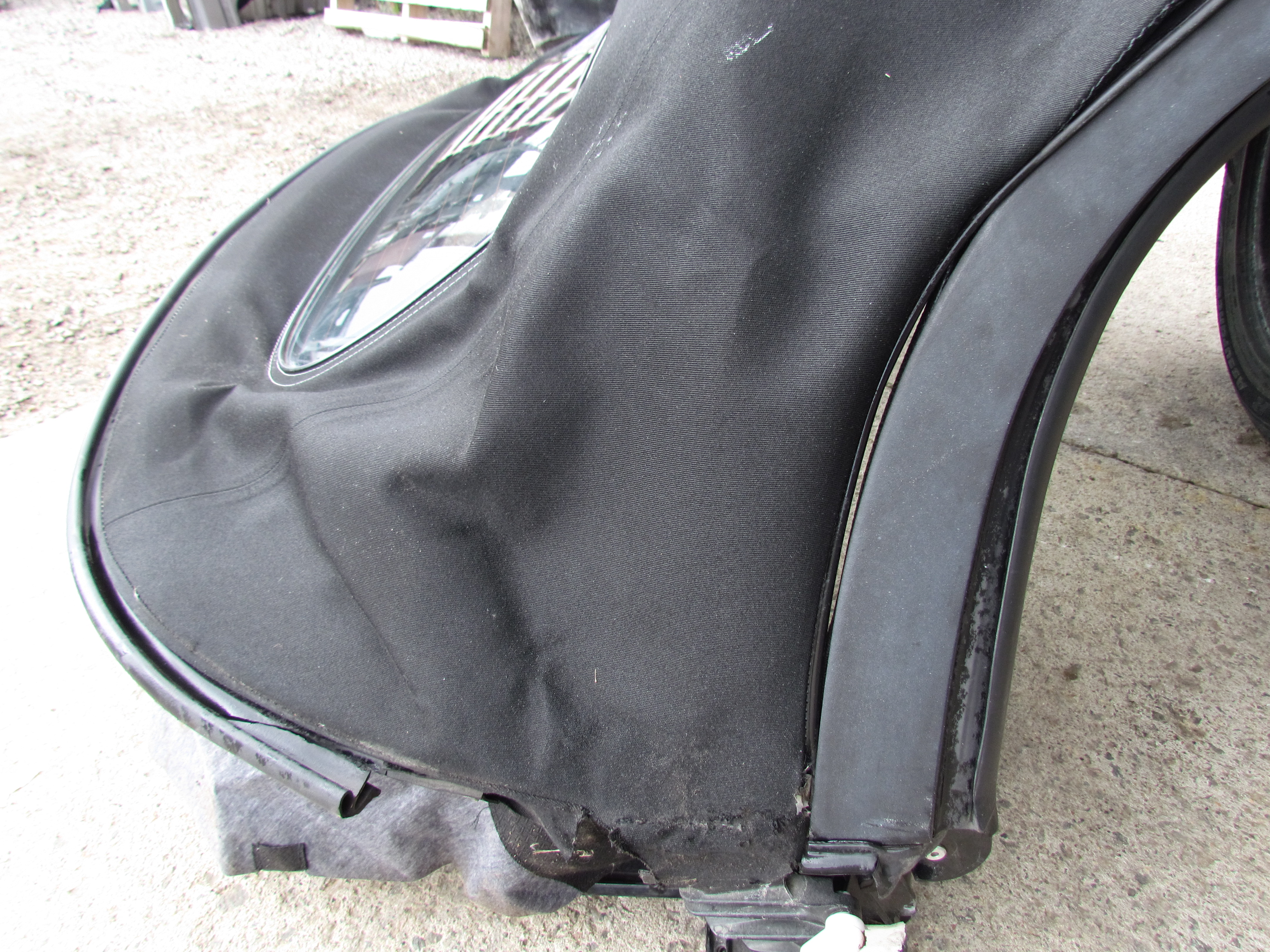 1998 Porsche Boxster 986 Convertible Top Glass Soft Black