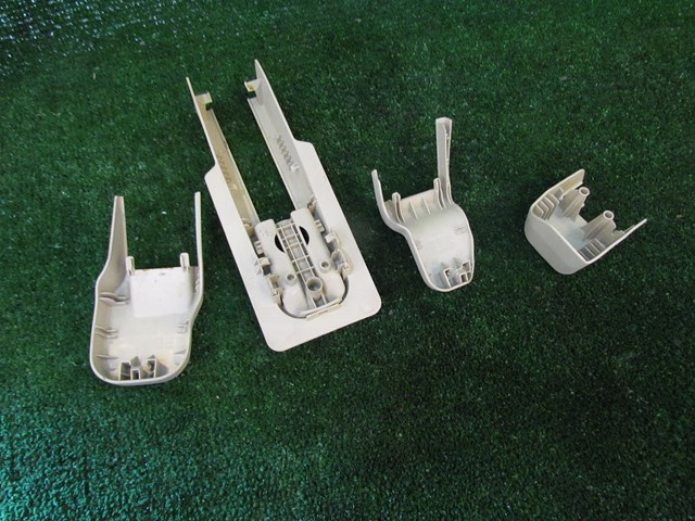 2007 Infiniti G35 Sedan Front LH Driver Seat Rail Covers-Wheat