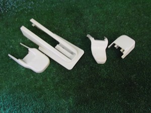 2007 Infiniti G35 Sedan Front LH Driver Seat Rail Covers-Wheat