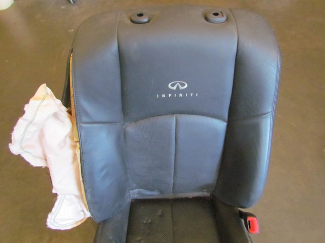 2007 Infiniti G35 Front Passenger Seat Black