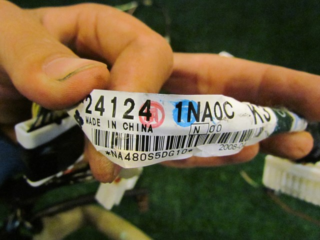 2008 Inifniti G35XS Passenger Front Door Wiring 24124 1NA0C