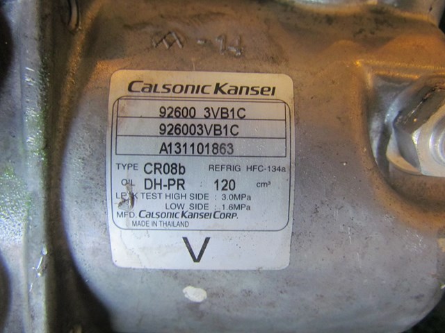 2014 Nissan Juke Nismo RS AC Compressor 92600 3VB1C