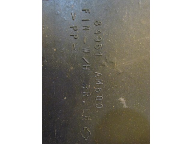 2005 Infiniti G35 Coupe LH Drivers Trunk Moulding 84951 AM800