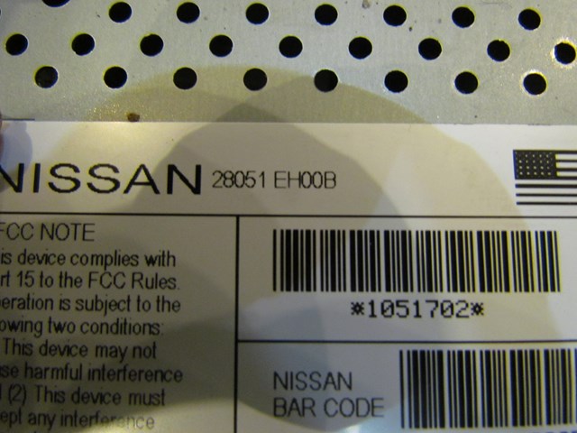 2014 Nissan 370z Nismo XM Satellite Radio Module 28051 EH00B