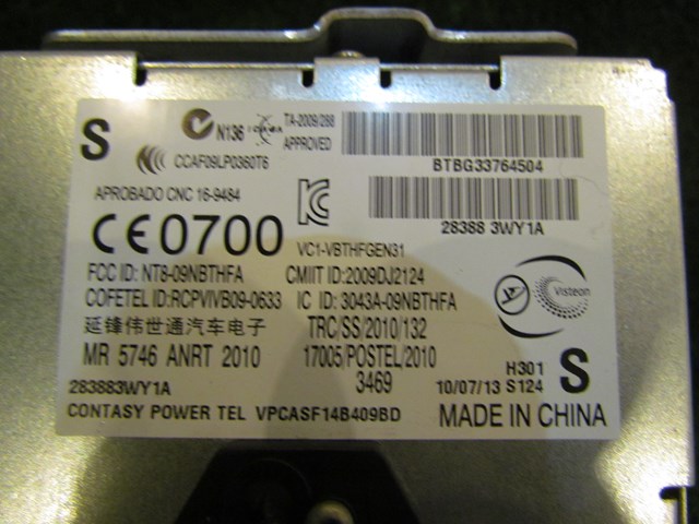 2014 NIssan 370z Nismo Bluetooth Module 28388 3WY1A