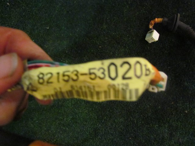2001 Lexus IS300 Rear RH Passenger Door Wiring 82153 53030