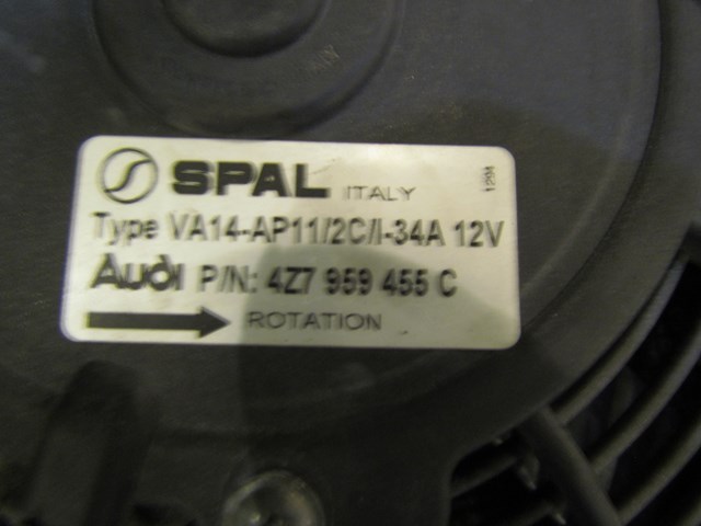 2005 Audi Allroad RH Secondary Cooling Fan 4Z7 959 455 C