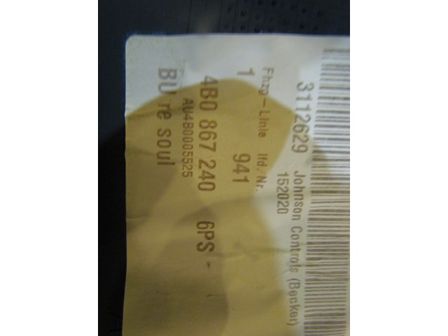 2005 Audi Allroad RH Lower B Pillar Trim 4B0 867 240