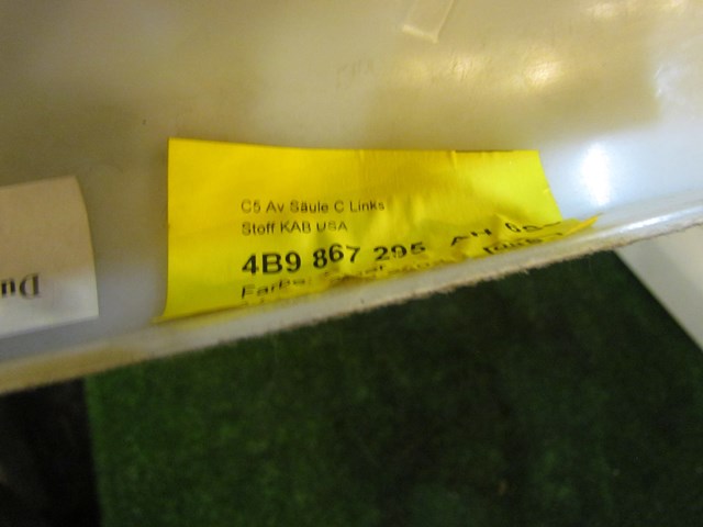 2005 Audi Allroad LH C Pillar Trim 4B9 867 295