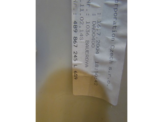 2005 Audi Allroad LH D Pillar Trim Panel 4B9 867 845