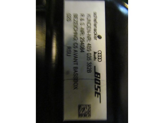 2005 Audi Allroad Bose Subwoofer 4B9 035 382B