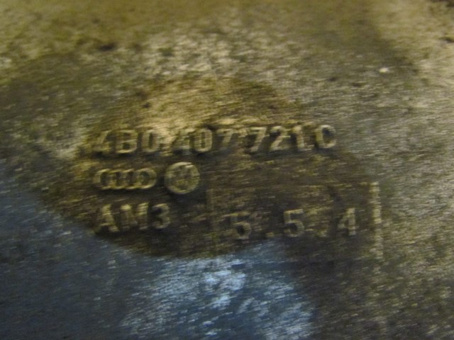 2005 Audi Allroad 4.2L Front LH Axle Shield 4B0 407 721 C