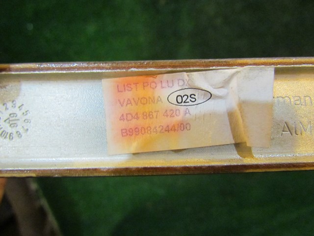 2001 Audi A8L D2 Rear LH Driver Door Trim 4D4 867 420 A