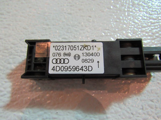 2001 Audi A8L RH Passenger Side Impact Sensor 4D0959643D