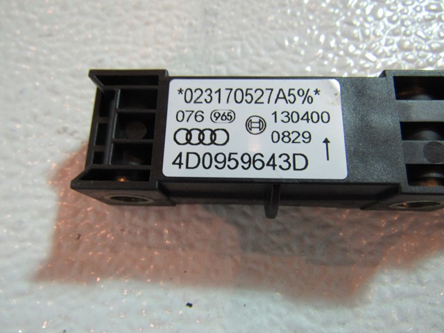 2001 Audi A8L D2 LH Driver Side Impact Sensor 4D0 959 643D