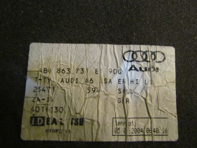 2005 Audi Allroad Rear Floor Mat Set