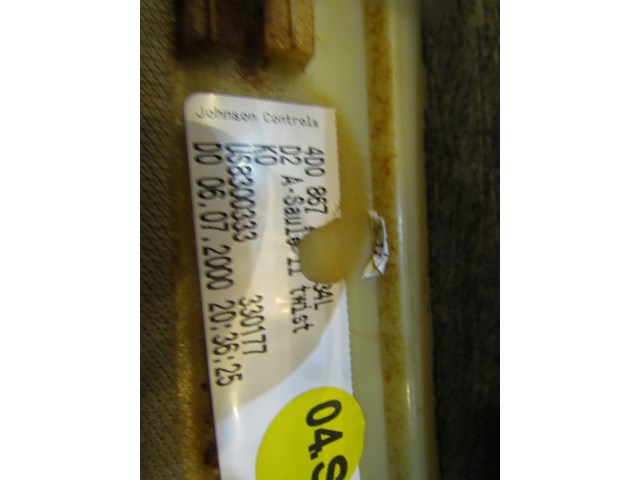 2001 Audi A8L D2 LH Driver A Pillar Trim Panel