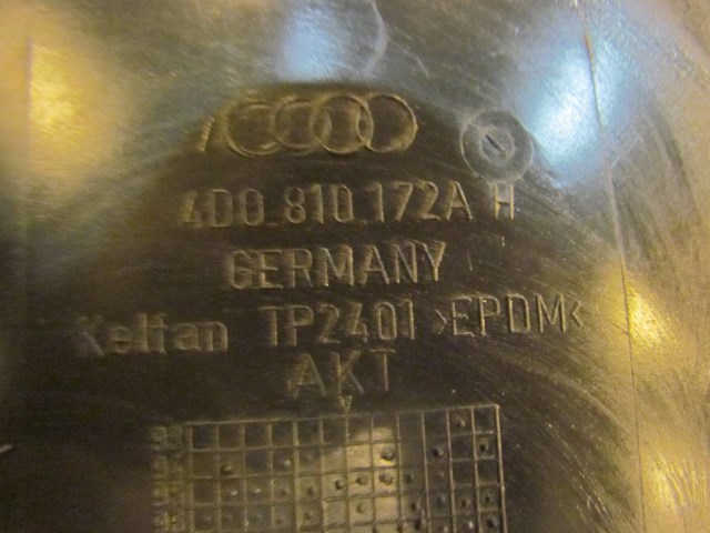 2001 Audi A8L Rear RH Passenger Fender Liner 4D0 810 172 A