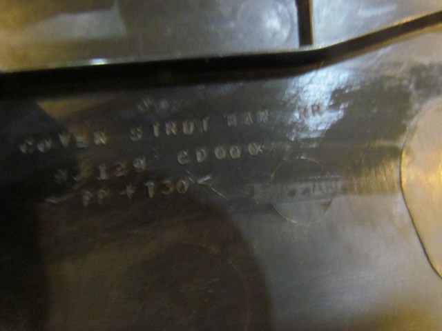 2005 Nissan 350z Rear Strut Bar Trim Panel 93129 CD000