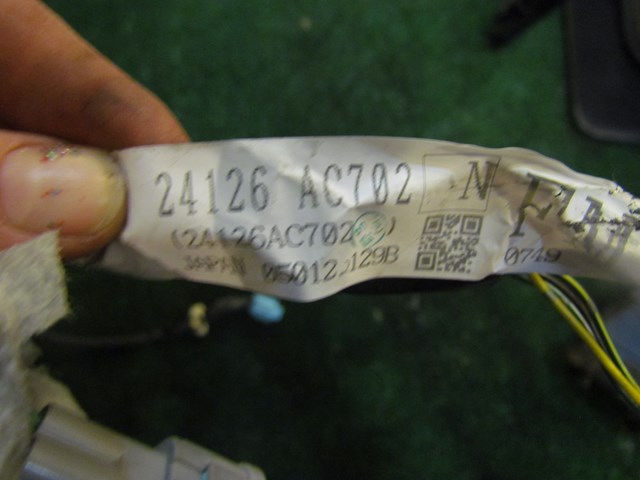 2005 Infiniti G35x Sedan Rear RH Passenger Door Wiring 