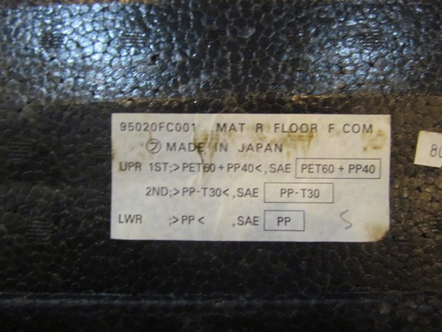 1999 Subaru Forester Hatch Floor Moulding Section 95020FC001
