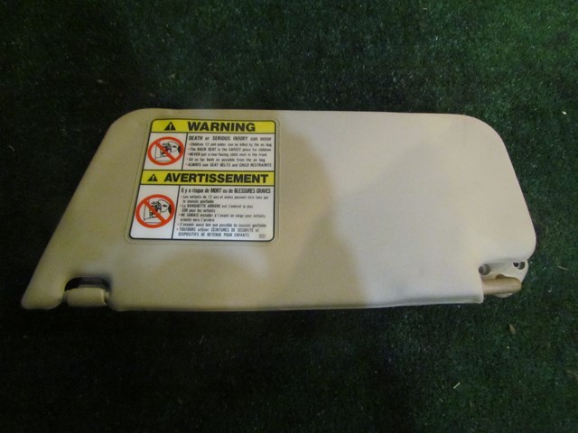 1999 Subaru Forester RH Passenger Sun Visor-Tan