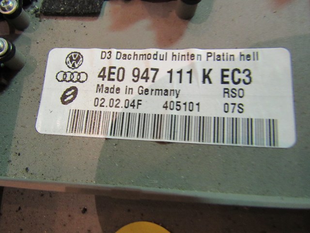 2004 Audi A8L Rear Dome Light 4E0 947 111 K