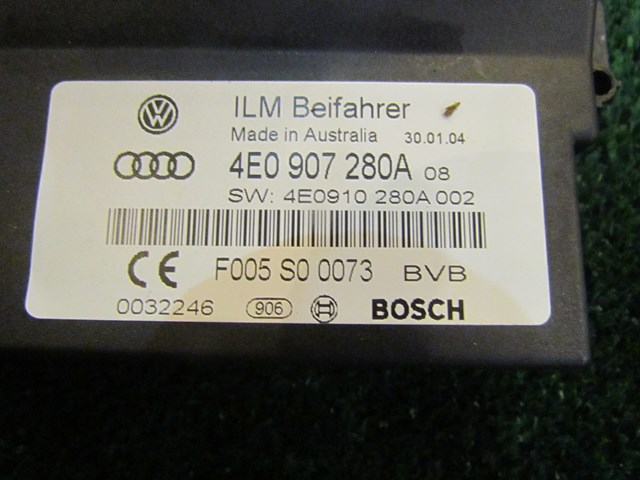 2004 Audi  A8L Onboard ILP Supply Control Module 4E0 907 280A