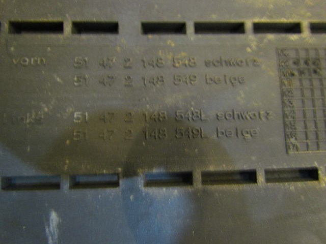 2011 BMW X5 Rubber All Weather Floor Mat Set of 4