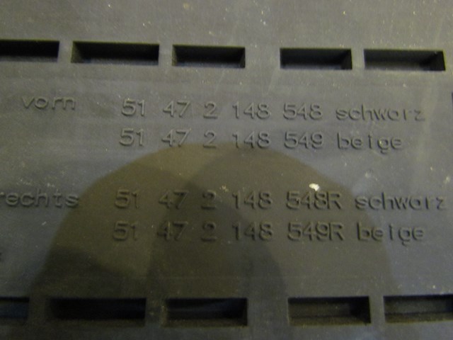 2011 BMW X5 Rubber All Weather Floor Mat Set of 4